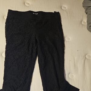 Express Black Lace Leggings